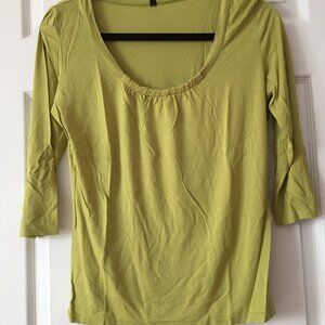 top woman/green/ cotton/ very good condition/green/ 3/4 sleeves